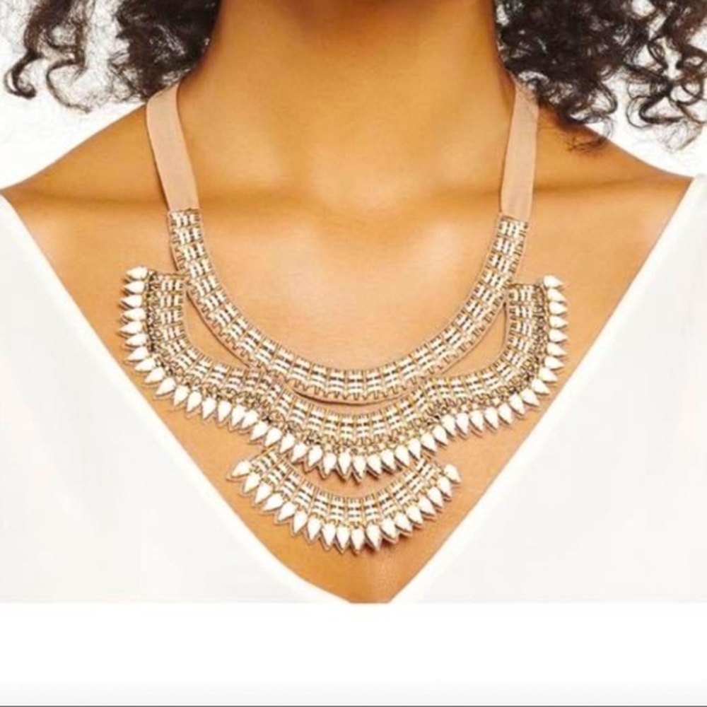 Stella & Dot Tiered Florence necklace used for display - comes in original box